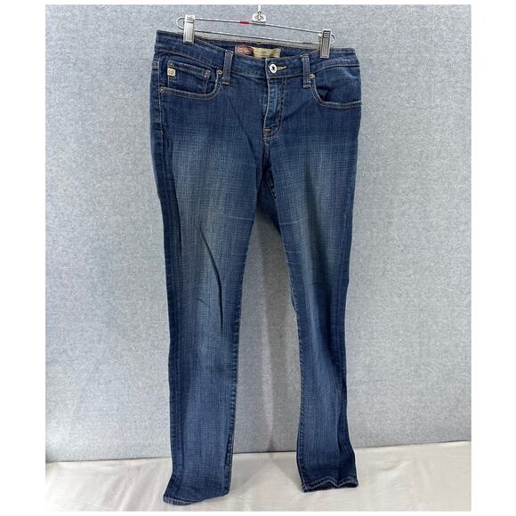 Big Star Alex Women's sz 29 Mid Rise Stretchy Embroidered Pocket  Skinny Jeans - Picture 2 of 8